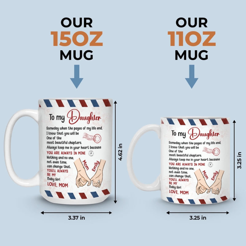 Custom Mug - Personalized Birthday Gifts For Mom, Grandma, Daughter, Granddaughter - Born To Be Loved