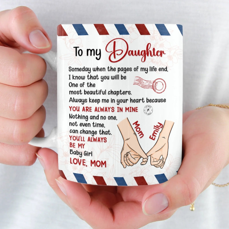 Custom Mug - Personalized Birthday Gifts For Mom, Grandma, Daughter, Granddaughter - Born To Be Loved