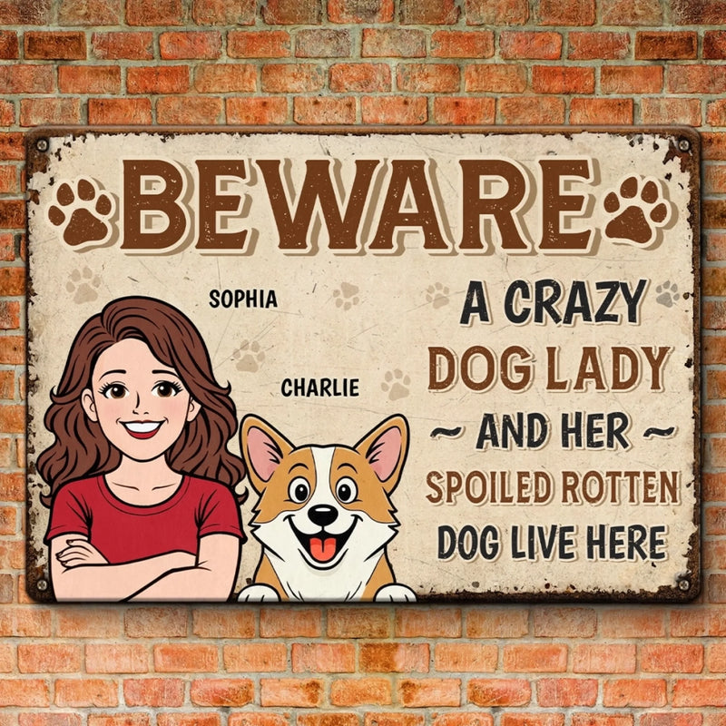 Custom Home Decor Metal Sign - Personalized Birthday Gifts For Dog Lovers, Dog Dad And Mom - Love Grows With Furry Friends