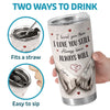 Custom Tumbler - Personalized Anniversary Wedding Gifts For Husband And Wife, Him And Her - Love Feels Right With You