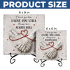 Custom Square Shaped Stone With Stand - Personalized Anniversary Wedding Gifts For Husband And Wife, Him And Her - Together We Choose Us