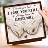 Custom 2-Layered Wooden Plaque - Personalized Anniversary Wedding Gifts For Husband And Wife, Him And Her - Still Falling For You