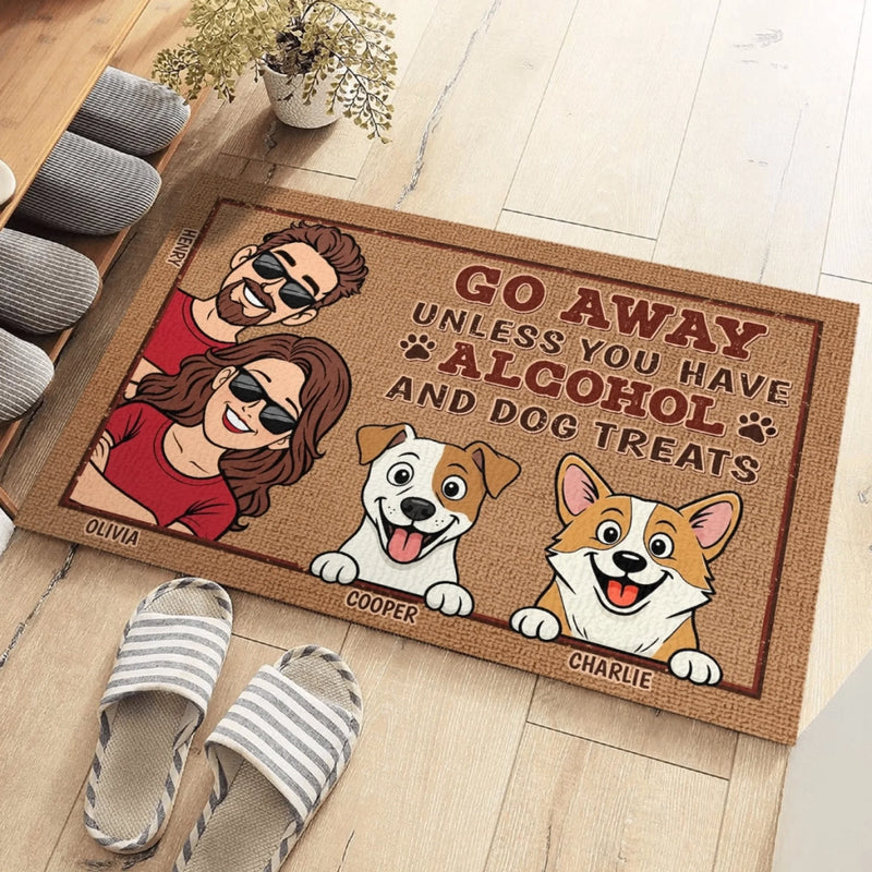 Custom Home Decor Decorative Mat - Personalized Birthday Gifts For Dog Lovers, Dog Dad And Mom - Dogs Make Life Happier