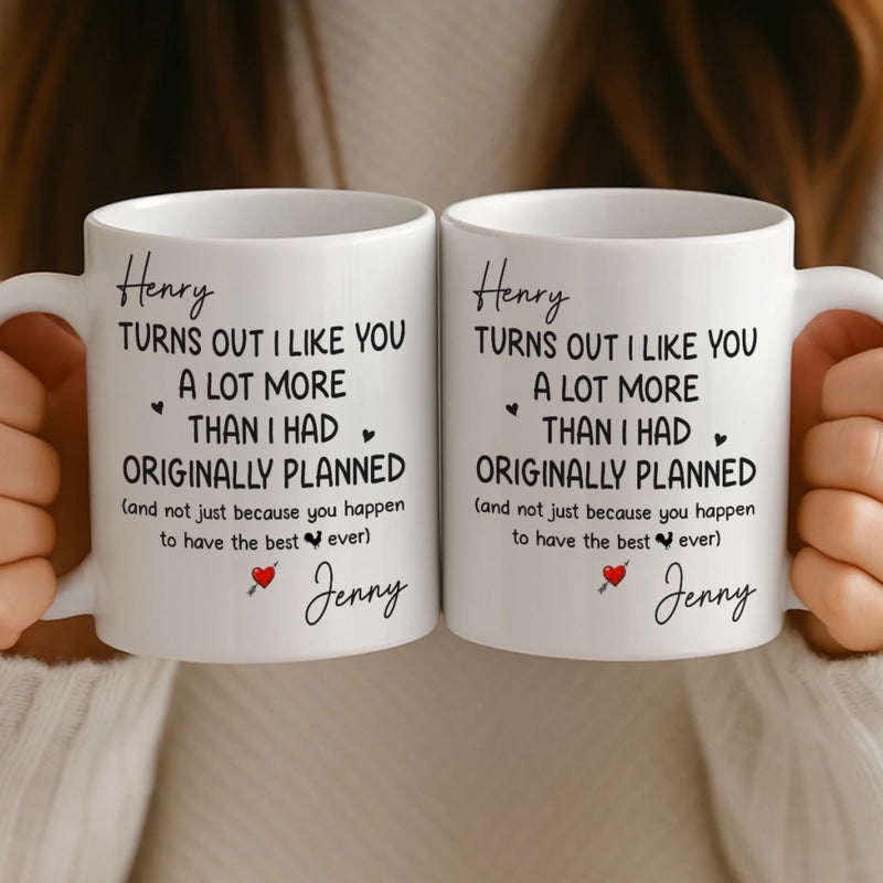 Custom Mug - Personalized Anniversary Wedding Gifts For Husband And Wife, Him And Her - We Grow Better Together