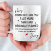 Custom Mug - Personalized Anniversary Wedding Gifts For Husband And Wife, Him And Her - We Grow Better Together