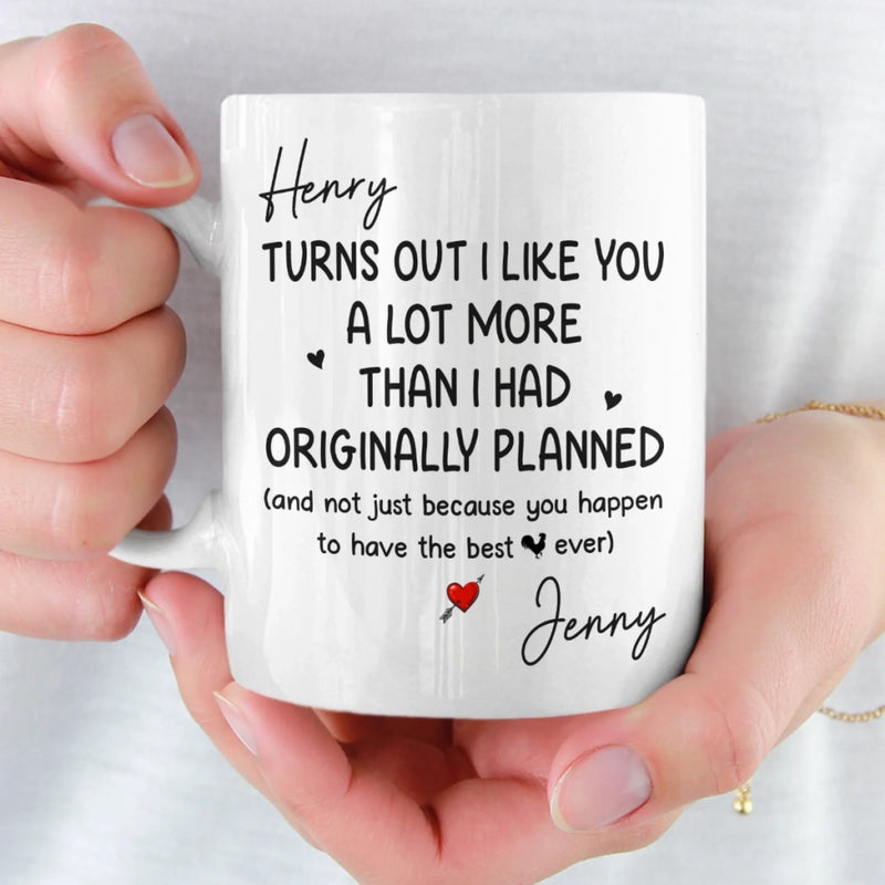 Custom Mug - Personalized Anniversary Wedding Gifts For Husband And Wife, Him And Her - We Grow Better Together