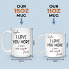 Custom Mug - Personalized Anniversary Wedding Gifts For Husband And Wife, Him And Her - Built On Trust And Love