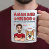 Custom Mug - Personalized Birthday Gifts For Dog Lovers, Dog Dad And Mom - Love Comes With Fur And Paws