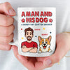 Custom Mug - Personalized Birthday Gifts For Dog Lovers, Dog Dad And Mom - Love Comes With Fur And Paws