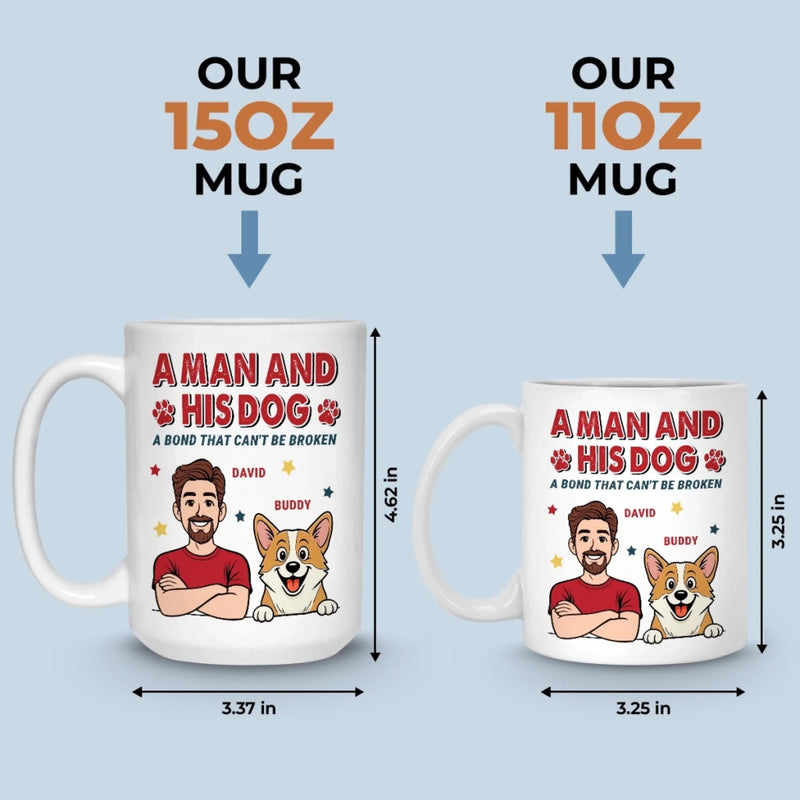 Custom Mug - Personalized Birthday Gifts For Dog Lovers, Dog Dad And Mom - Love Comes With Fur And Paws
