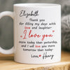 Custom Mug - Personalized Anniversary Wedding Gifts For Husband And Wife, Him And Her - Two Hearts One Direction