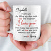 Custom Mug - Personalized Anniversary Wedding Gifts For Husband And Wife, Him And Her - Two Hearts One Direction