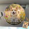 Custom Photo Acrylic Car Visor Clip - Personalized Pet Memorial Sympathy Gifts For Dogs, Cats - Always Along For The Ride