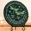 Custom Round Shaped Stone With Stand - Personalized Memorial Sympathy Gifts For Loss Of Mom, Dad - Your Memory Lives With Us