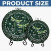 Custom Round Shaped Stone With Stand - Personalized Memorial Sympathy Gifts For Loss Of Mom, Dad - Your Memory Lives With Us