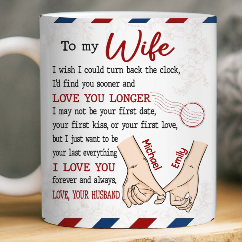 Custom Mug - Personalized Anniversary Wedding Gifts For Husband And Wife, Him And Her - Growing Old Side By Side
