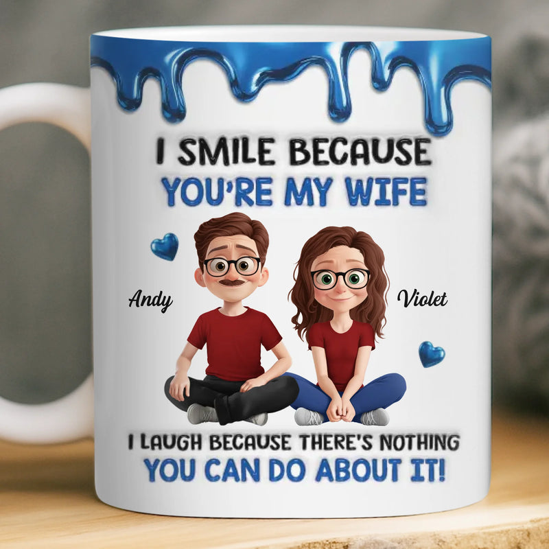 Custom 3D Inflated Effect Printed Mug - Personalized Anniversary Wedding Gifts For Husband And Wife, Him And Her - Love That Feels Like Home