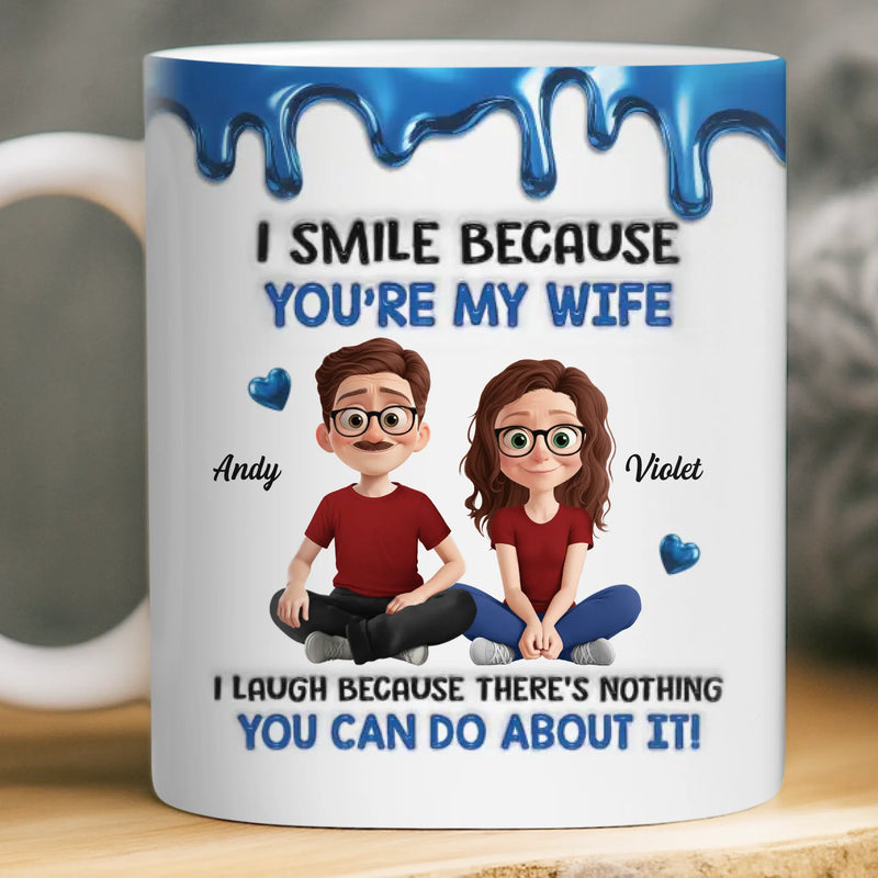 Custom 3D Inflated Effect Printed Mug - Personalized Anniversary Wedding Gifts For Husband And Wife, Him And Her - Love That Feels Like Home