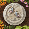 Custom Round Shaped Stone With Stand - Personalized Memorial Sympathy Gifts For Loss Of Mom, Dad - Peace Beyond Words