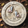 Custom Round Shaped Stone With Stand - Personalized Memorial Sympathy Gifts For Loss Of Mom, Dad - Peace Beyond Words