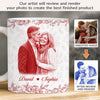 Custom Photo Mug - Personalized Anniversary Wedding Gifts For Husband And Wife, Him And Her - Holding Hearts Through Everything