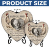 Custom Photo Heart Shaped Stone With Stand - Personalized Memorial Sympathy Gifts For Loss Of Mom, Dad - Forever In Memory
