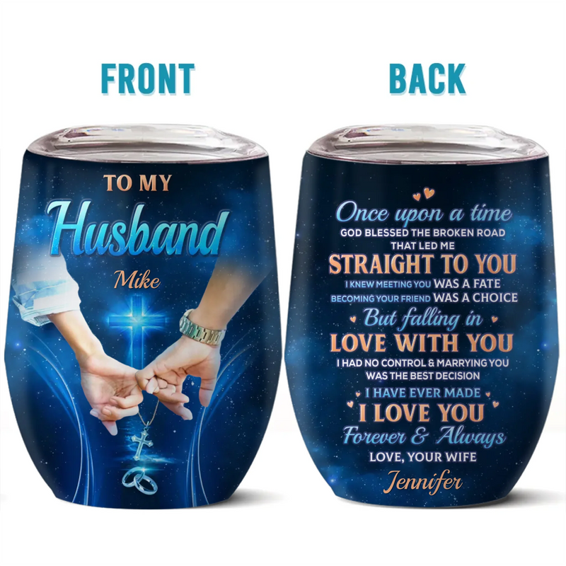 Custom Tumbler - Personalized Anniversary Wedding Gifts For Husband And Wife, Him And Her - Infinite Love, Infinite Us