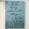 Custom Leather Writing Journal - Personalized Memorial Sympathy Gifts For Loss Of Mom, Dad - Your Love Is My Eternal Comfort