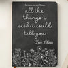 Custom Leather Writing Journal - Personalized Memorial Sympathy Gifts For Loss Of Mom, Dad - Your Love Is My Eternal Comfort
