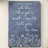 Custom Leather Writing Journal - Personalized Memorial Sympathy Gifts For Loss Of Mom, Dad - Your Love Is My Eternal Comfort