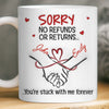 Custom 3D Inflated Effect Printed Mug - Personalized Anniversary Wedding Gifts For Husband And Wife, Him And Her - Our Love Starts With Coffee