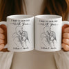 Custom Photo Mug - Personalized Anniversary Wedding Gifts For Husband And Wife, Him And Her - Growing Old Side By Side