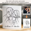 Custom Photo Mug - Personalized Anniversary Wedding Gifts For Husband And Wife, Him And Her - Growing Old Side By Side