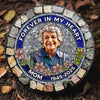 Custom Photo Round Shaped Stone With Stand - Personalized Memorial Sympathy Gifts For Loss Of Mom, Dad - I'm Always With You