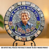 Custom Photo Round Shaped Stone With Stand - Personalized Memorial Sympathy Gifts For Loss Of Mom, Dad - I'm Always With You