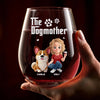 Custom Wine Glass - Personalized Birthday Gifts For Dog Lovers, Dog Dad And Mom - Pawfect Night