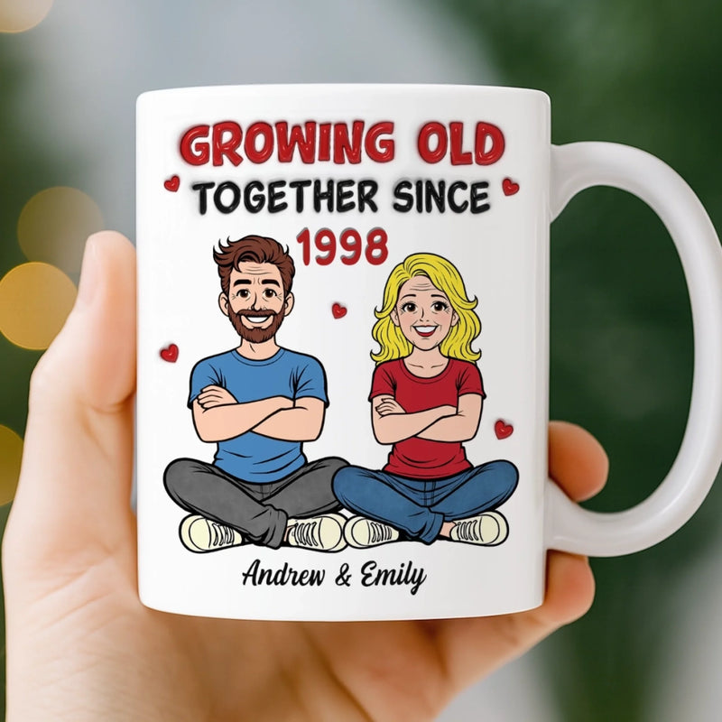 Custom 3D Inflated Effect Printed Mug - Personalized Anniversary Wedding Gifts For Husband And Wife, Him And Her - You Are My Quiet Joy