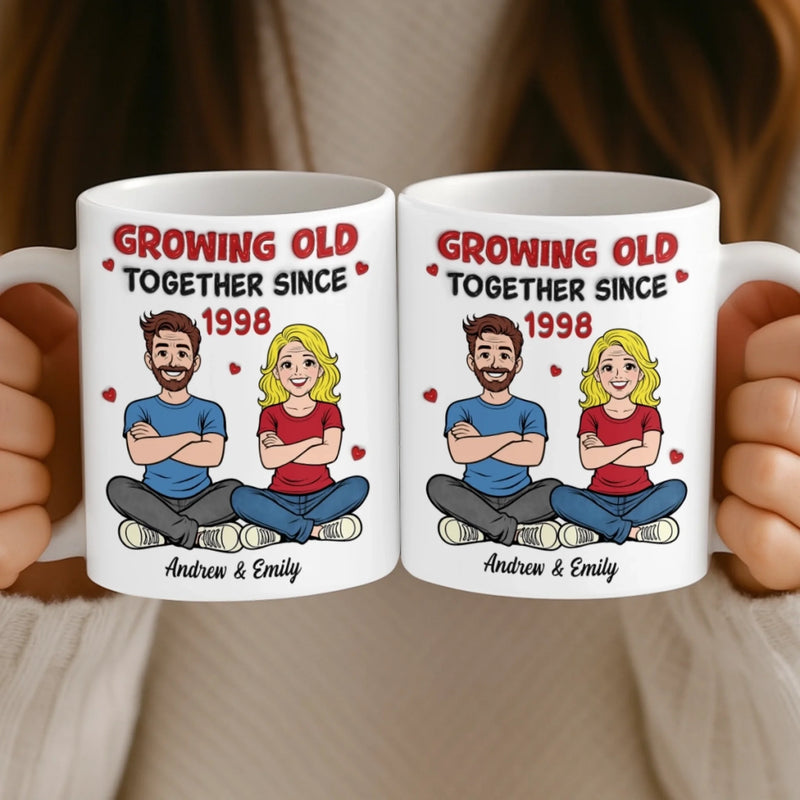 Custom 3D Inflated Effect Printed Mug - Personalized Anniversary Wedding Gifts For Husband And Wife, Him And Her - You Are My Quiet Joy