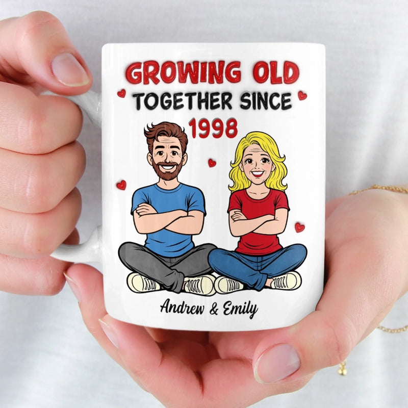 Custom 3D Inflated Effect Printed Mug - Personalized Anniversary Wedding Gifts For Husband And Wife, Him And Her - You Are My Quiet Joy