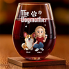 Custom Wine Glass - Personalized Birthday Gifts For Dog Lovers, Dog Dad And Mom - Pawfect Night