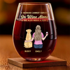 Custom Wine Glass - Personalized Birthday Gifts For Dog Lovers, Dog Dad And Mom - Cheers To Paws