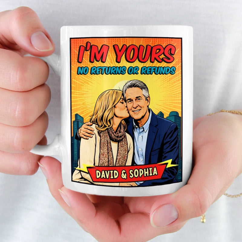 Custom Photo Mug - Personalized Anniversary Wedding Gifts For Husband And Wife, Him And Her - Built On Care And Trust