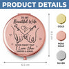 Custom Compact Mirror - Personalized Anniversary Wedding Gifts For Husband And Wife, Him And Her - You Make Life Softer