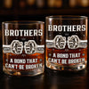 Custom Whiskey Glass - Personalized Birthday Gifts For Brothers - Raised Together, Bonded Forever