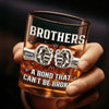 Custom Whiskey Glass - Personalized Birthday Gifts For Brothers - Raised Together, Bonded Forever