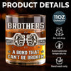 Custom Whiskey Glass - Personalized Birthday Gifts For Brothers - Raised Together, Bonded Forever
