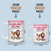 Custom 3D Inflated Effect Printed Mug - Personalized Birthday Gifts For Dog Lovers, Dog Dad And Mom - Her World, Her Dog