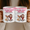 Custom 3D Inflated Effect Printed Mug - Personalized Birthday Gifts For Dog Lovers, Dog Dad And Mom - Her World, Her Dog
