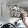 Custom Car Visor Clip - Personalized Birthday Gifts For Dog Cat Lovers, Dog Dad And Mom, Cat Owners - Drive Safe, Love Waits