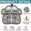 Custom Car Visor Clip - Personalized Birthday Gifts For Dog Cat Lovers, Dog Dad And Mom, Cat Owners - Drive Safe, Love Waits